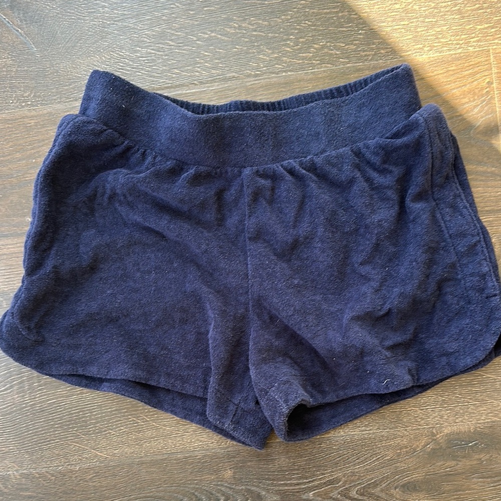 Terrycloth Navy Blue Shorts